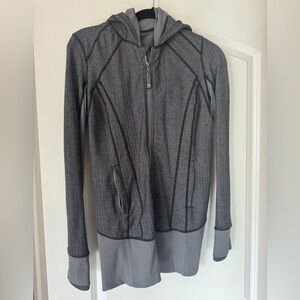 Lululemon Gray Hooded Zip-Up Jacket